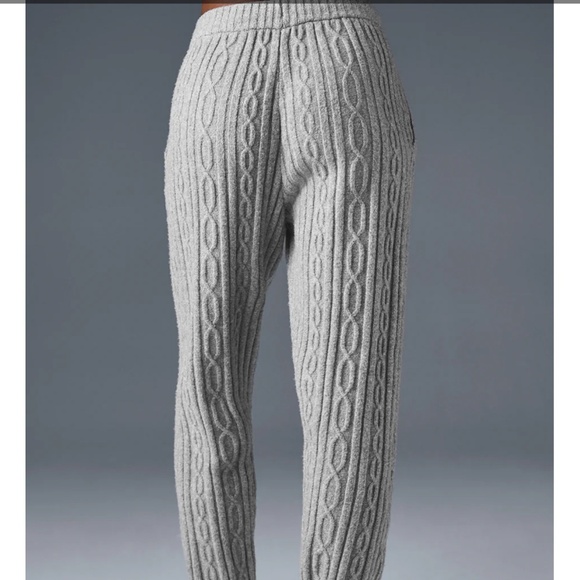 Alo Cable Knit Winter Bliss Pant - Picture 1 of 7